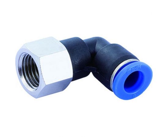 Фитинг цанговый угловой с внутренней резьбой 1/2F для трубки диаметром 12 мм SHPI PLF 12-R04 