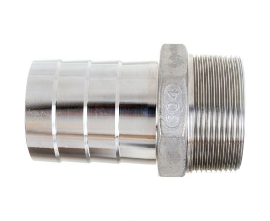 Ниппель для шланга нержавеющий (2""; 50 мм; AISI304) TITAN LOCK TL200HTM 