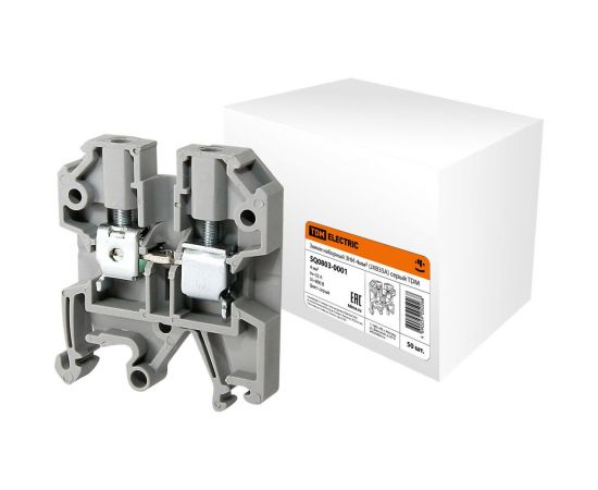 Наборный зажим TDM ЗНИ-4 кв. мм (JXB35А), серый SQ0803-0001 