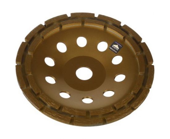 Чаша алмазная двухрядная сегментированная (230х22.2 мм) vertextools 0505-04-230-02 