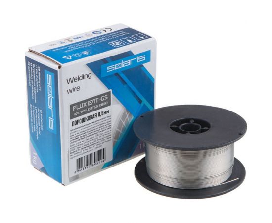 Проволока сварочная FLUX E71T-GS 0.8 мм, 1 кг SOLARIS WM-E71TGS-08010 