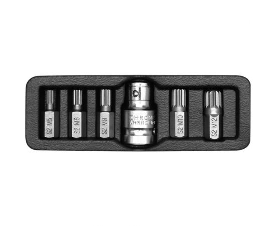 Набор бит SPLINE (6 шт; 1/2) YATO YT-0414 