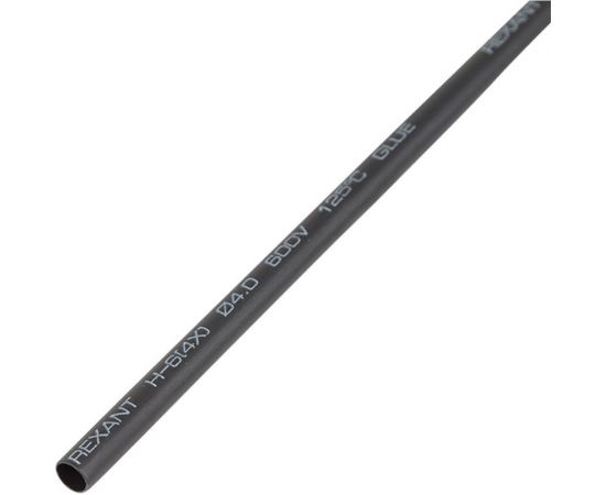 Термоусаживаемая клеевая трубка REXANT 4,0/1,0 мм, черная, упаковка 10 шт. по 1 м 23-4006 