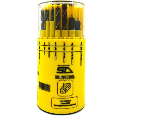 Набор сверл по металлу/бетону/дереву STV 18 шт, 3-10 мм Sekira 00-00013295 – изображение 2
