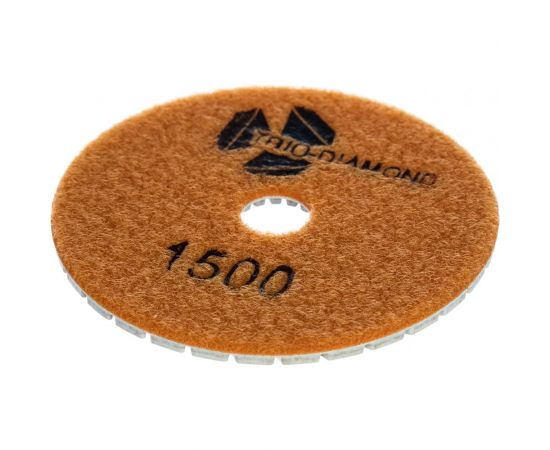 Круг алмазный гибкий шлифовальный Черепашка 100 № 1500 TRIO-DIAMOND 341500 – изображение 2