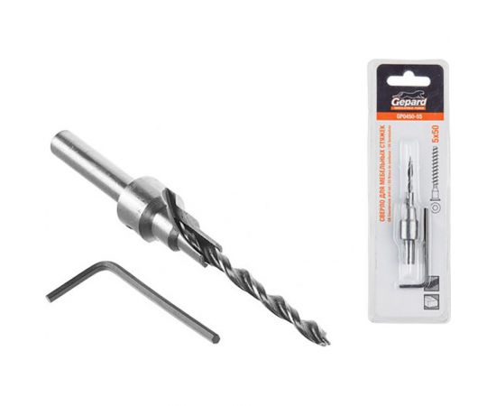 Сверло для конфирматов 7x70 мм Gepard GP0450-77 – изображение 2