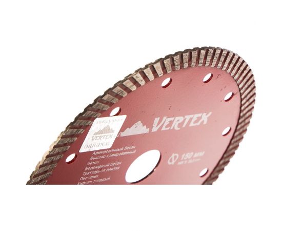 Диск алмазный турбо (150х22.2 мм) Vertextools 04-150-22 – изображение 2