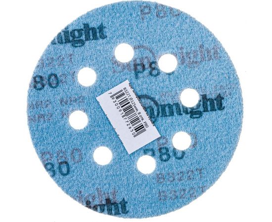 Круг шлифовальный на бумаге B322 (125 мм; 8 отверстий; Р80) SUNMIGHT 7930091772650 – изображение 2