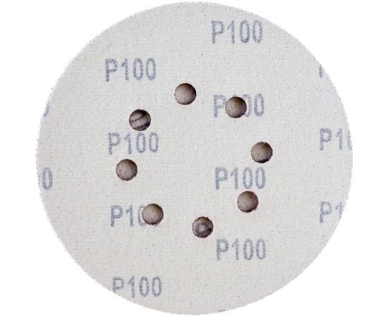 Круг шлифовальный на липучке (5 шт; 150 мм; 8 отверстий; Р100) PATRIOT 820010113 – изображение 2