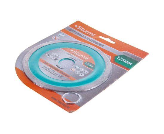 Диск алмазный сплошной по плитке (125х22.2/20 мм) Sturm 9020-04-125x22-WC – изображение 2