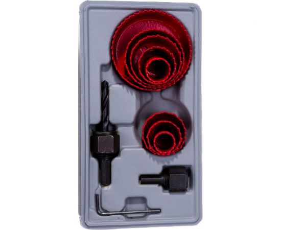 Набор кольцевых пил коронок 11 предметов 19/22/30/32/38/44/51/68 мм Strong СTК-05001968 – изображение 2