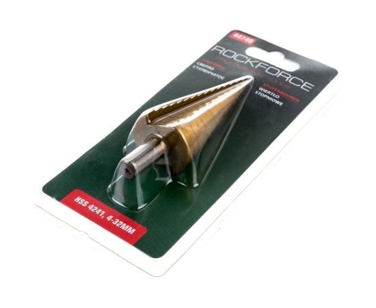Ступенчатое сверло (4-32 мм, HSS 4241) Rockforce RF-44740 – изображение 2
