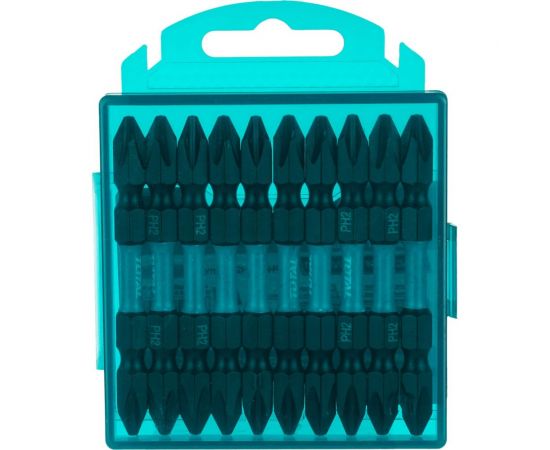 Набор ударных бит двухсторонних 10 шт, PH2, 65 мм TOTAL TACIM16PH233 – изображение 3