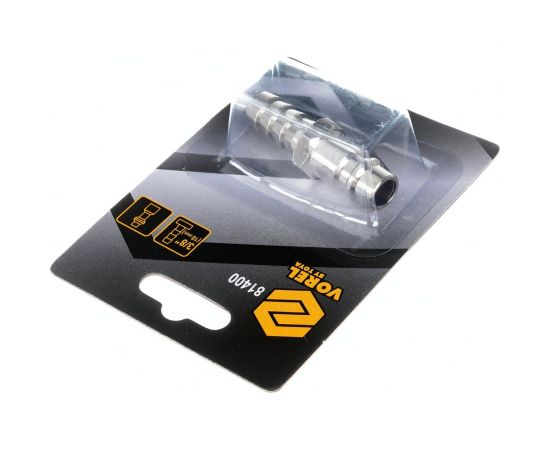 Быстроразъемное соединение рапид (папа)-елочка 8 мм для шланга с обжимным кольцом VOREL 81400 – изображение 3