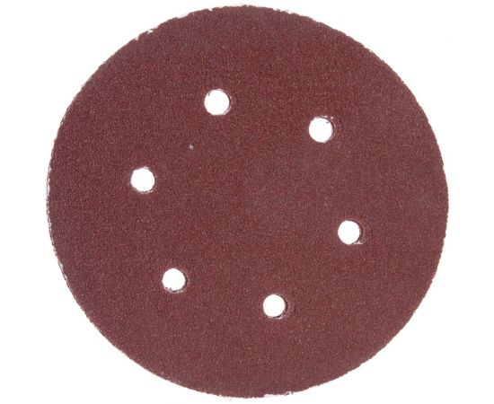 Лист шлифовальный (5 шт; 150 мм; 6 отверстий; Р60) для эксцентриковых шлифмашин REDVERG 6624192 – изображение 3