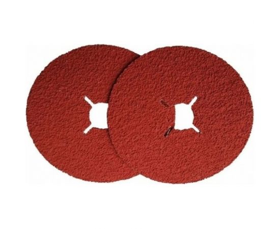 Керамический фибровый диск со шлицами XF885 (50 шт, 125х22 мм, P36) VSM 022312 – изображение 3