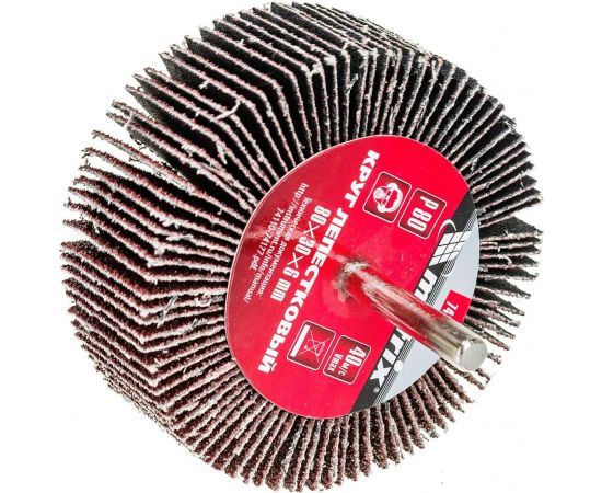 Круг лепестковый (80x30x6 мм; P80) для дрели MATRIX 74144 – изображение 4