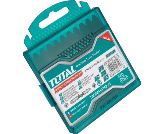 Набор ударных бит двухсторонних 10 шт, PH2, 65 мм TOTAL TACIM16PH233 – изображение 4