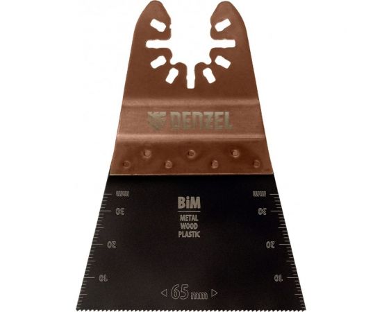 Насадка режущая прямая BiM по металлу и дереву 65x1.2 мм мелкий зуб для МФИ Denzel 782303 – изображение 5