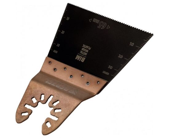 Насадка режущая прямая BiM по металлу и дереву 65x1.2 мм мелкий зуб для МФИ Denzel 782303 – изображение 6