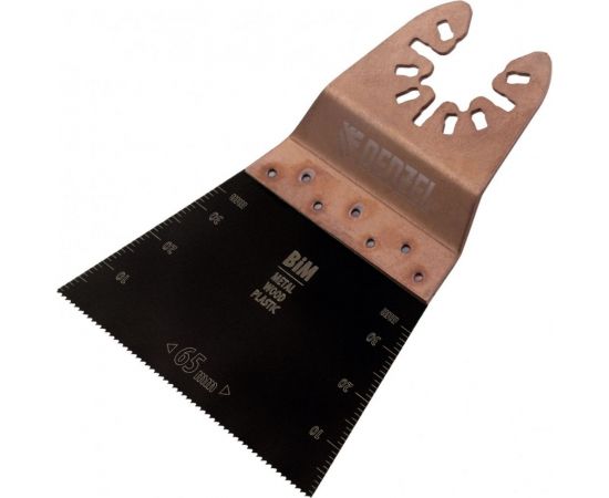 Насадка режущая прямая BiM по металлу и дереву 65x1.2 мм мелкий зуб для МФИ Denzel 782303 – изображение 7