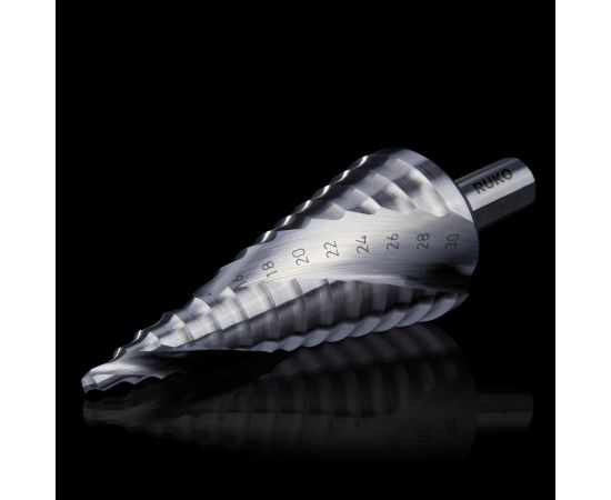 Набор сверл ступенчатых (3 шт; 4-30 мм; HSSE-Co 5) Ruko 101026ERO – изображение 8