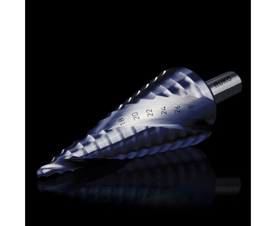 Набор сверл ступенчатых (3 шт; 4-30 мм; HSS-TiALN) Ruko 101026FRO – изображение 9