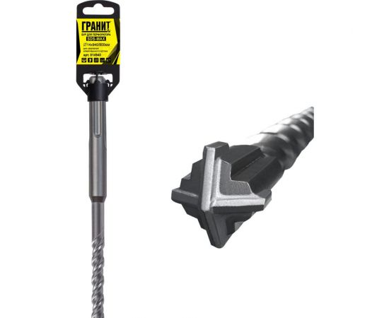 Бур Quadro-X (14x940/800 мм; SDS-max) ГРАНИТ 814940 