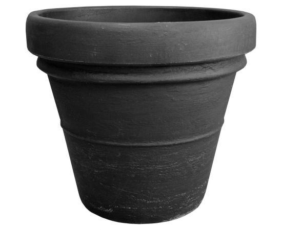 Цветочный горшок с поддоном Акватек Decorato черный 2-40-2105 