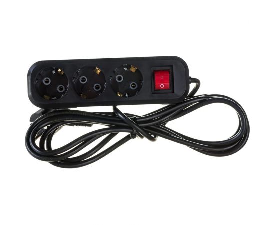 Бытовой удлинитель Gigant с заземлением ПВС 3x0,75 3500Вт 3 гнезда 3м 80090 