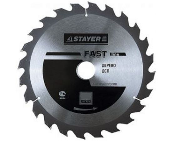 Диск пильный по дереву MASTER «FAST-Line» (230х30 мм; 24Т) для циркулярных пил Stayer 3680-230-30-24 