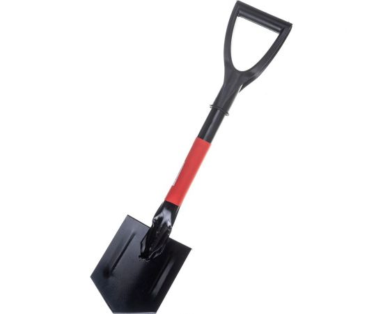 Автомобильная саперная лопатка Gigant с ребрами жесткости, металлическим черенком с терморукавом, V-образной ручкой GDEV-23 