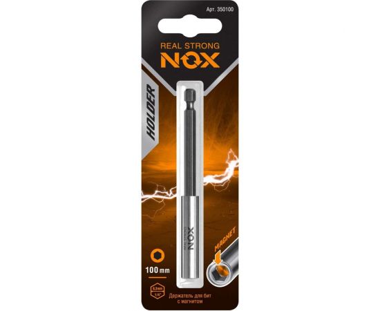 Держатель для бит (100 мм; карта; Е6.3) NOX 350100 