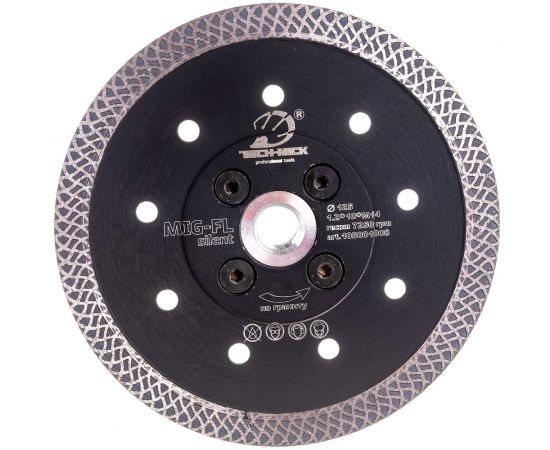 Диск алмазный турбо по граниту MIG-FL (125 мм; М14) TECH-NICK 105001008 