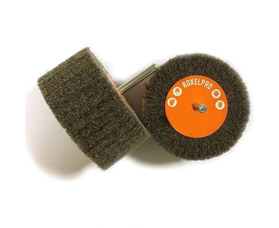 Щетка лепестковая нетканая ROXTOP на шпинделе (40х20х6 мм; Medium) RoxelPro 137423 