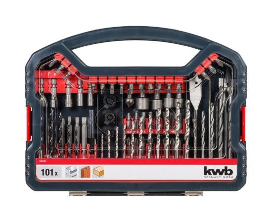 Набор бит, сверл, головок 101 предмет kwb 109110 