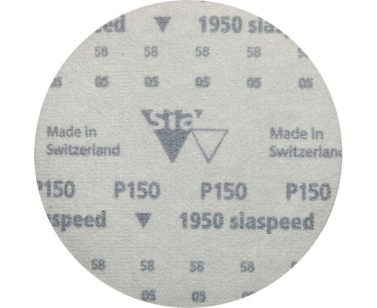 Круг шлифовальный на липучке siaspeed 1950 (5+1 шт; 125 мм; без отверстий; P150) sia Abrasives ss6-125-0-150 – изображение 2