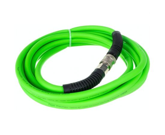 Шланг эластичный резиновый с защитой от перегибов на концах (5 м, 6х12 мм, ПВХ покрытие, быстросъемные соединения) Pegas pneumatic 4931 – изображение 2