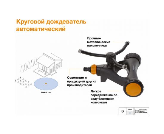 Автоматический импульсный дождеватель Fiskars 1023657 – изображение 2