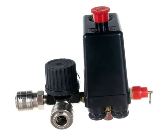 Реле давления на компрессор с редуктором и манометрами 220В, 12 бар S.E.B. ZZ-PЕc – изображение 2