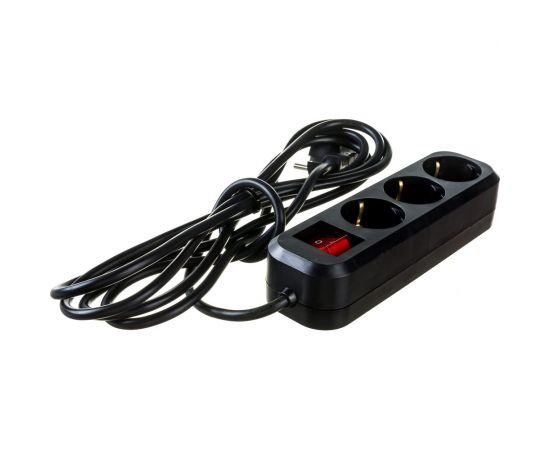 Бытовой удлинитель Gigant с заземлением ПВС 3x0,75 3500Вт 3 гнезда 3м 80090 – изображение 2