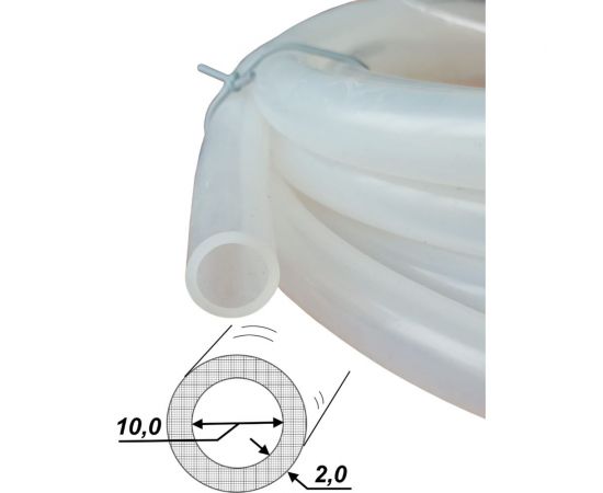 Силиконовый шланг Профитт прозрачный, 10x14 мм, 5 м 9276911 – изображение 2