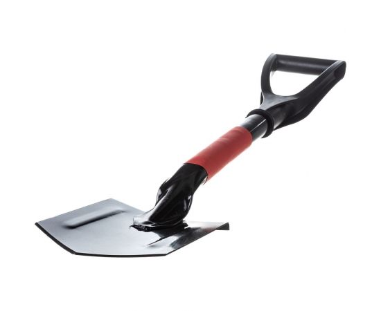 Автомобильная саперная лопатка Gigant с ребрами жесткости, металлическим черенком с терморукавом, V-образной ручкой GDEV-23 – изображение 3