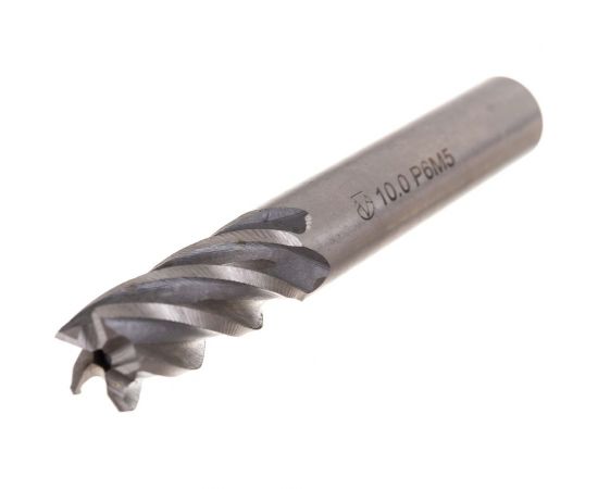 Фреза концевая (10х72х22 мм; Р6М5; 5 перая; ц/х) GRIFF a300045 – изображение 3