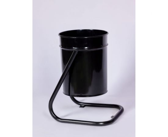 Урна уличная ПРОФМЕТСТИЛЬ металлическая, черная, с креплением в асфальт 638 – изображение 3