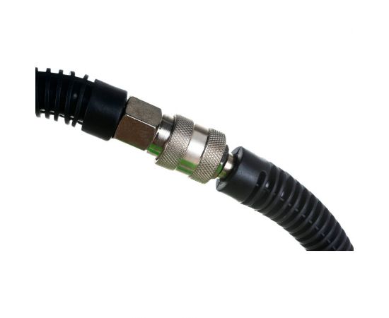 Шланг эластичный резиновый с защитой от перегибов на концах (5 м, 6х12 мм, ПВХ покрытие, быстросъемные соединения) Pegas pneumatic 4931 – изображение 3