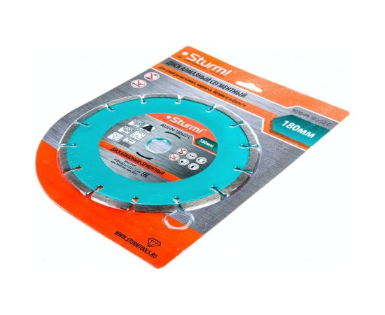 Диск алмазный сегментный по кирпичу (180х22.2/20 мм) Sturm 9020-04-180x22-C – изображение 4