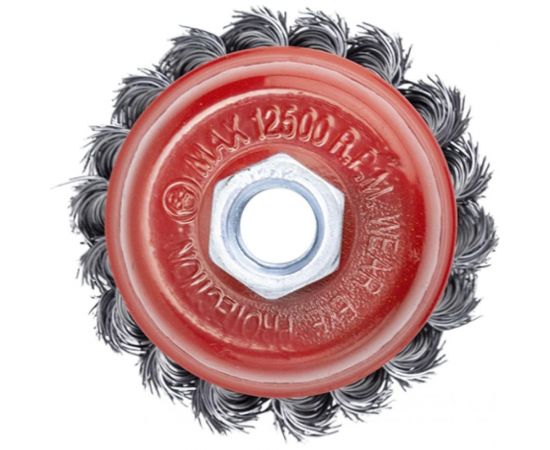 Щетка металлическая ON крученая чашка (75 мм; М14) для УШМ 20-04-075 – изображение 4