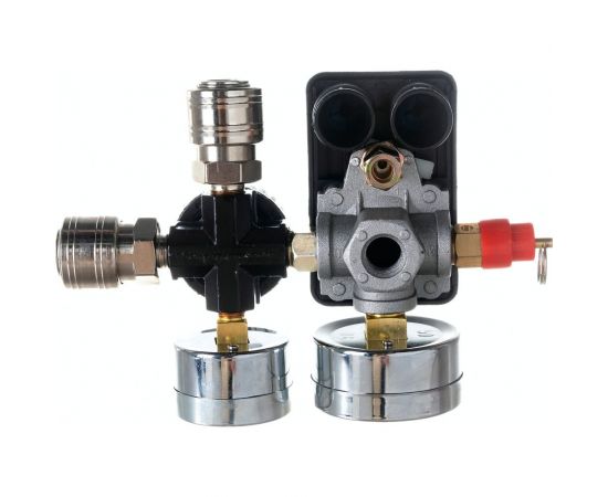 Реле давления на компрессор с редуктором и манометрами 220В, 12 бар S.E.B. ZZ-PЕc – изображение 5