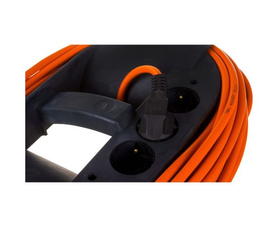 Удлинитель на каучуковой рамке Gigant Professional ПВС 3х2,5 4000Вт 3 розетки 15м 80048 – изображение 5